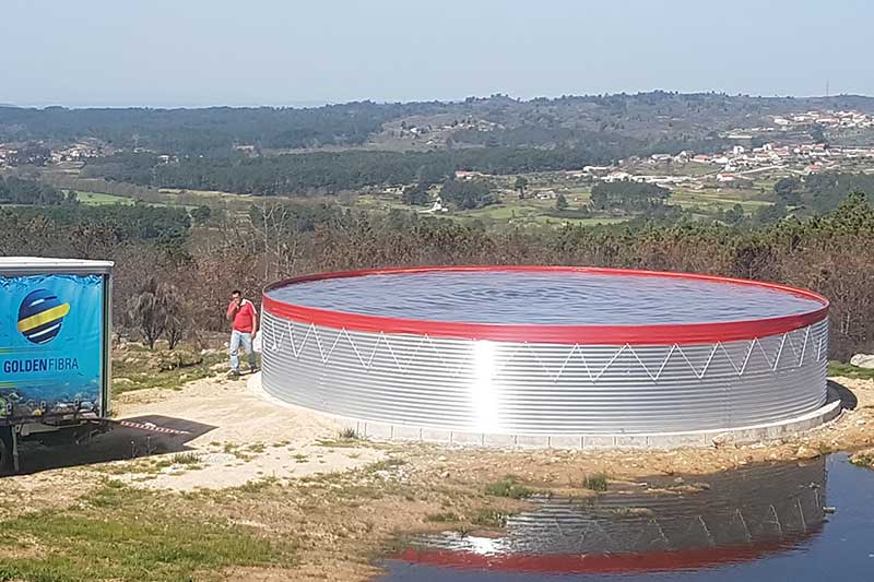 Depósito Agua Metalico contra Incendio